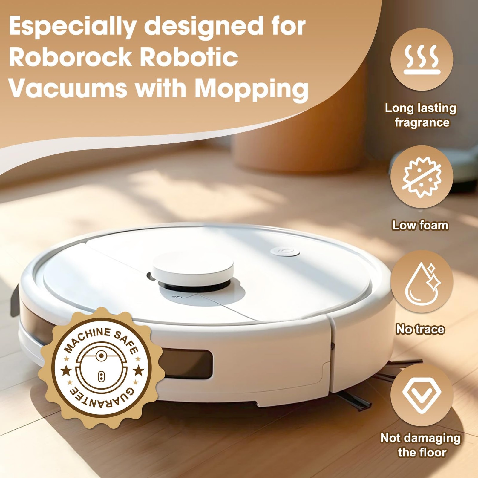 Floor Cleaning Solution 82 Fl Oz Compatible with All Roborock Robots S7 S8