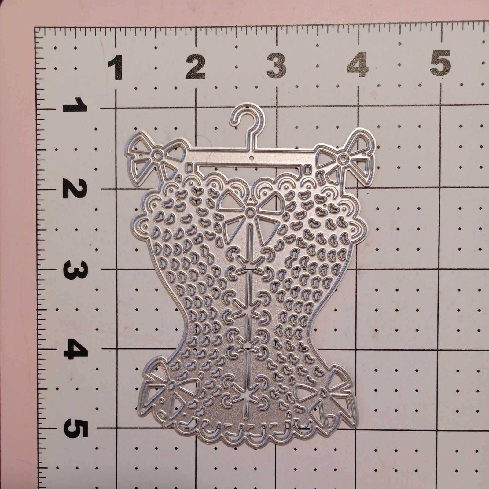 Universal Thin Metal Die Cut Tool Buodoir  Victorian Bustier Top Lingerie Shower