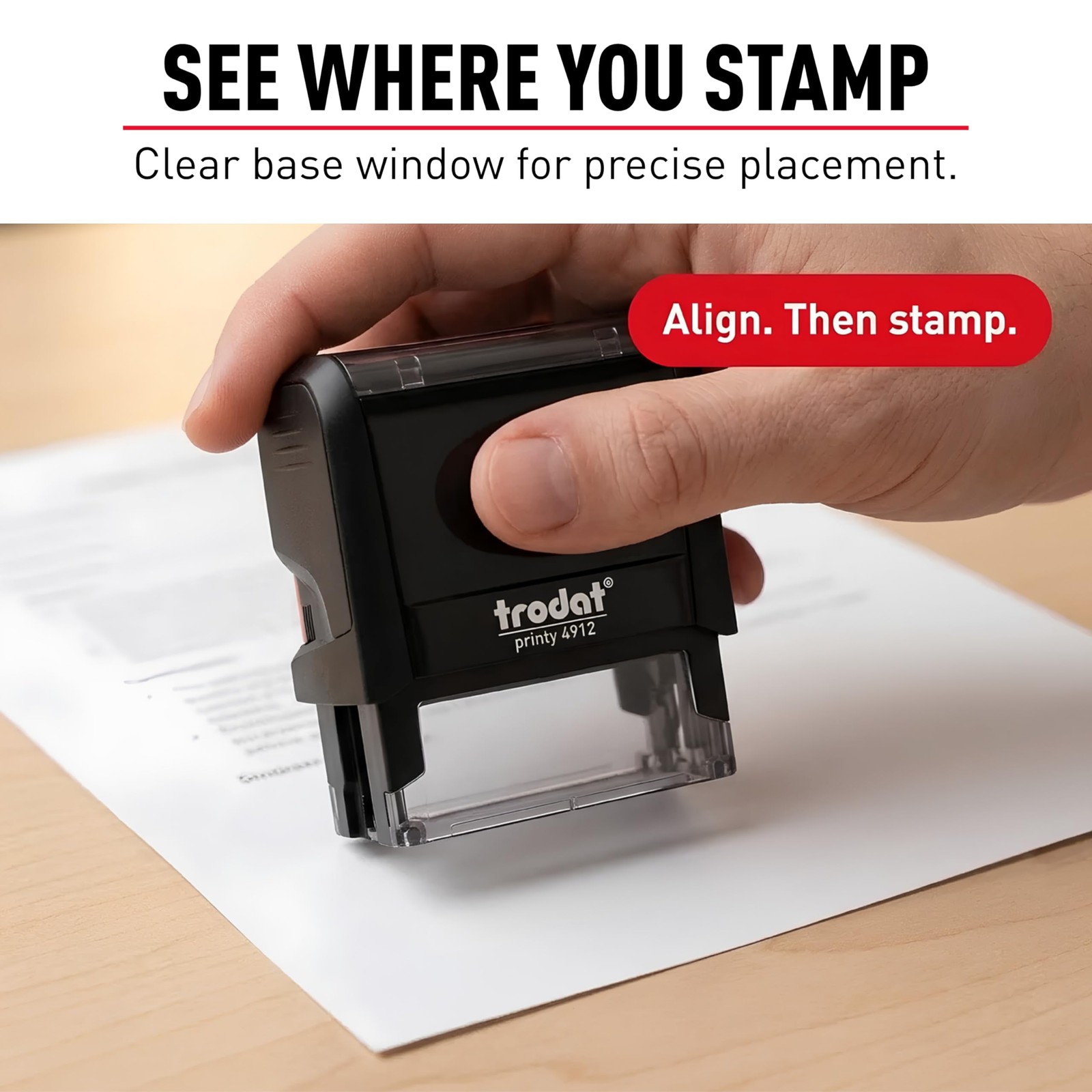 4912 Self Inking DIY 4 line Custom Rubber Stamp Kit Personalized for Name