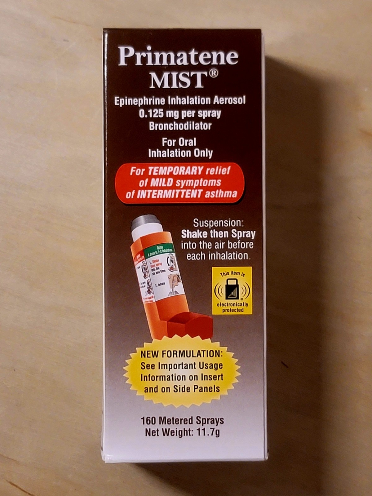 Primatene Mist Asthma Relief Inhaler 160 Metered Sprays  Expires 02/2028