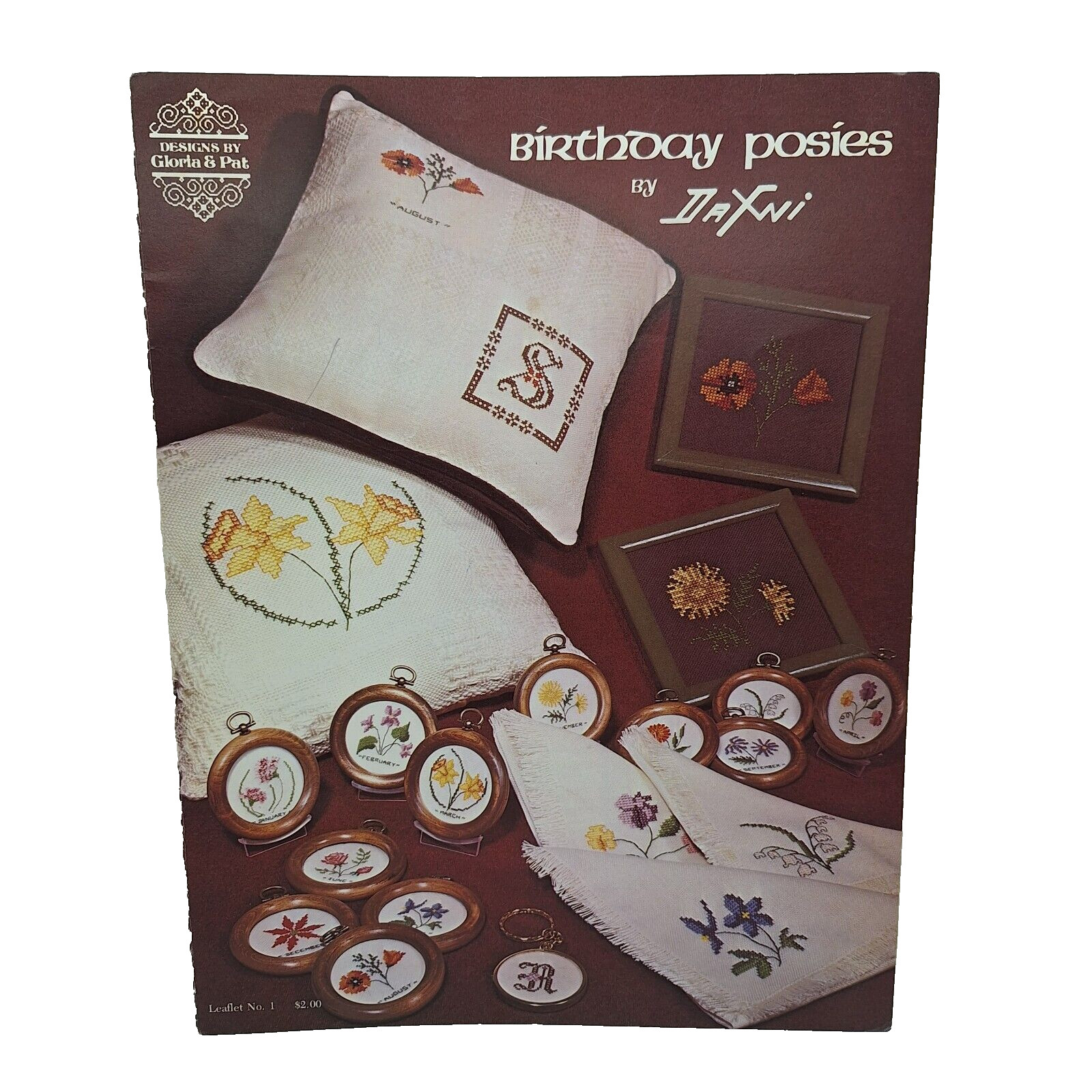 Birthday Posies By Dafni Designs By Gloria & Pat Cross Stitch 1978 SPC370