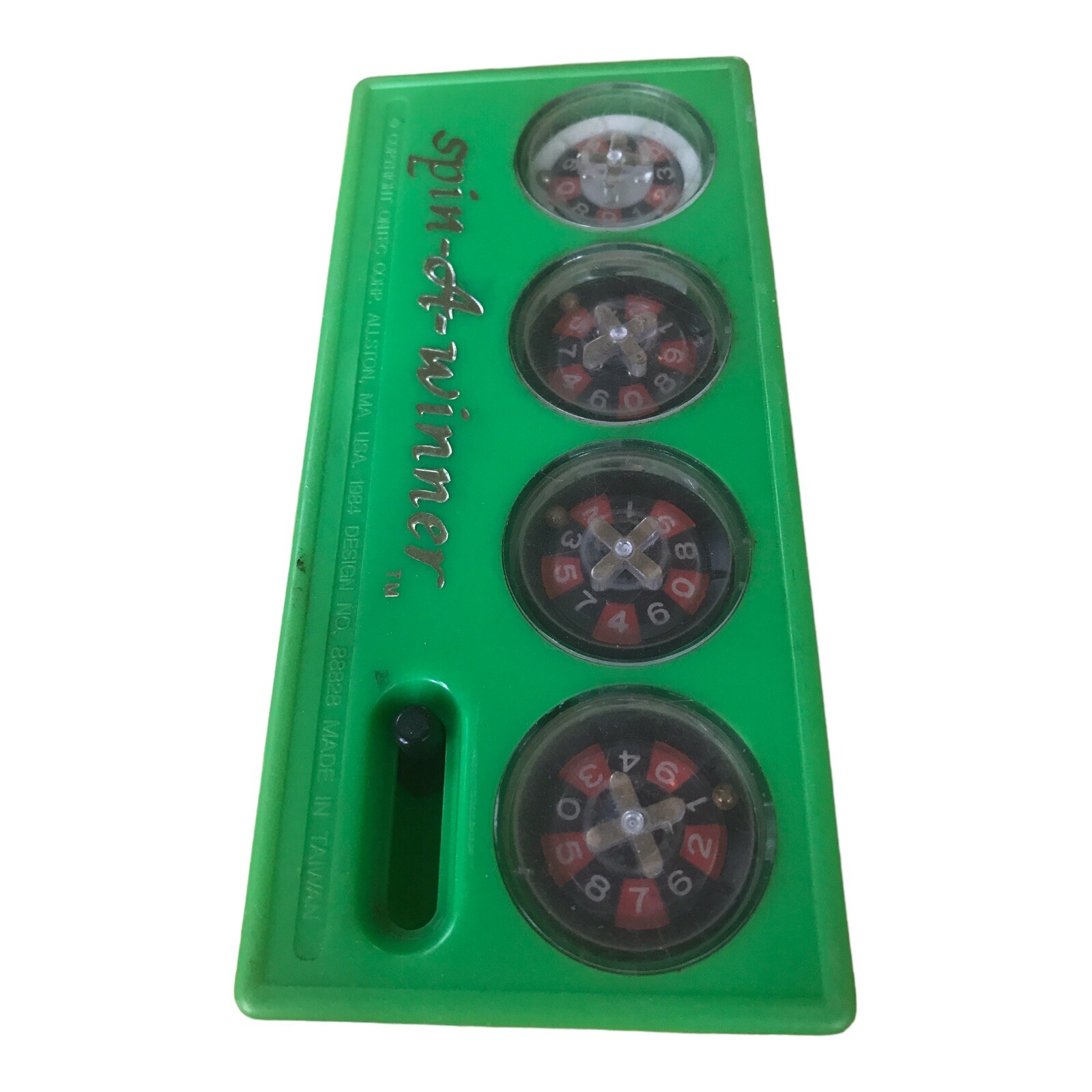 Vtg LOTTO Spin A Winner Lottery Numbers Picker Megabucks Pull & Release 1984