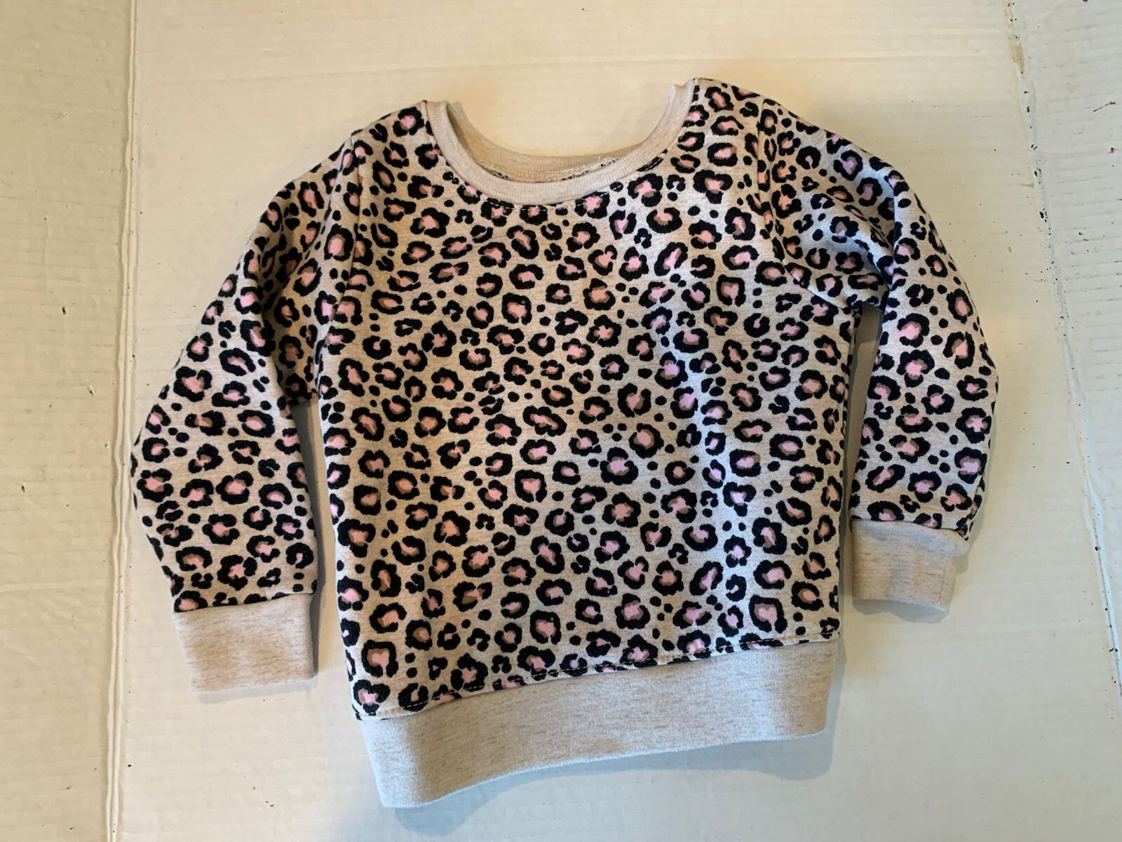 Garanimals Infant Girls Pink & Black Spots Sweatshirt Baby Girls Size 18 Months