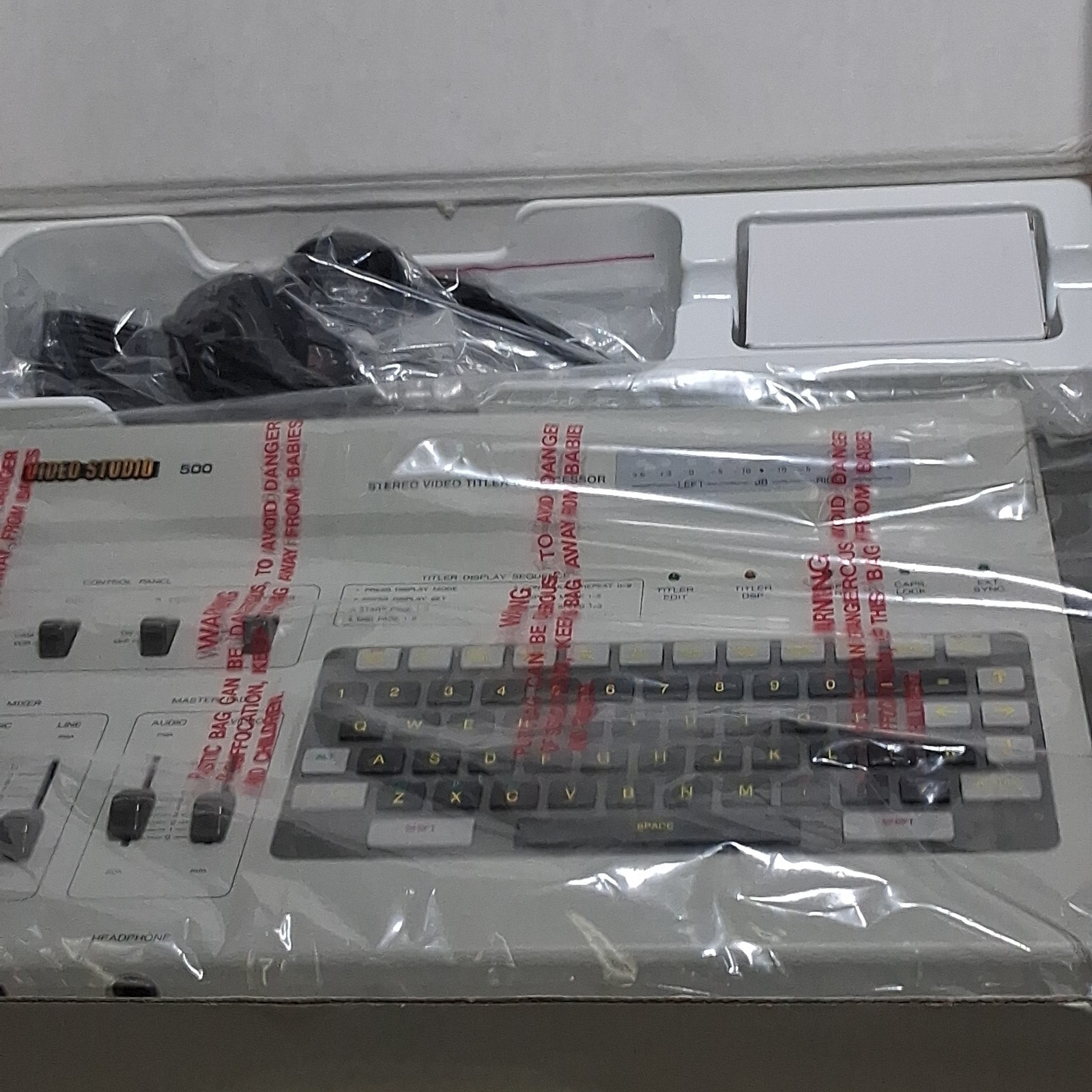 Vintage SIMA Video Studio 500 Stereo Video Titler & Processor Audio Mixer w/ AC