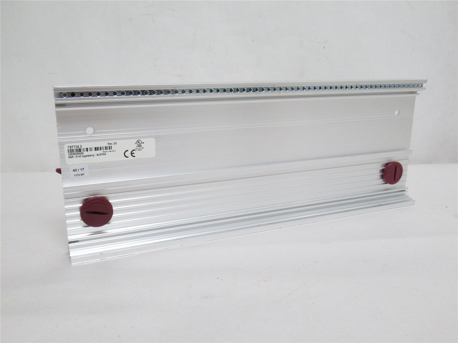 240944 Old-Stock; B&R 7BP704.0 Rack; 4-Module; 12" Long x 4-1/2" Wide