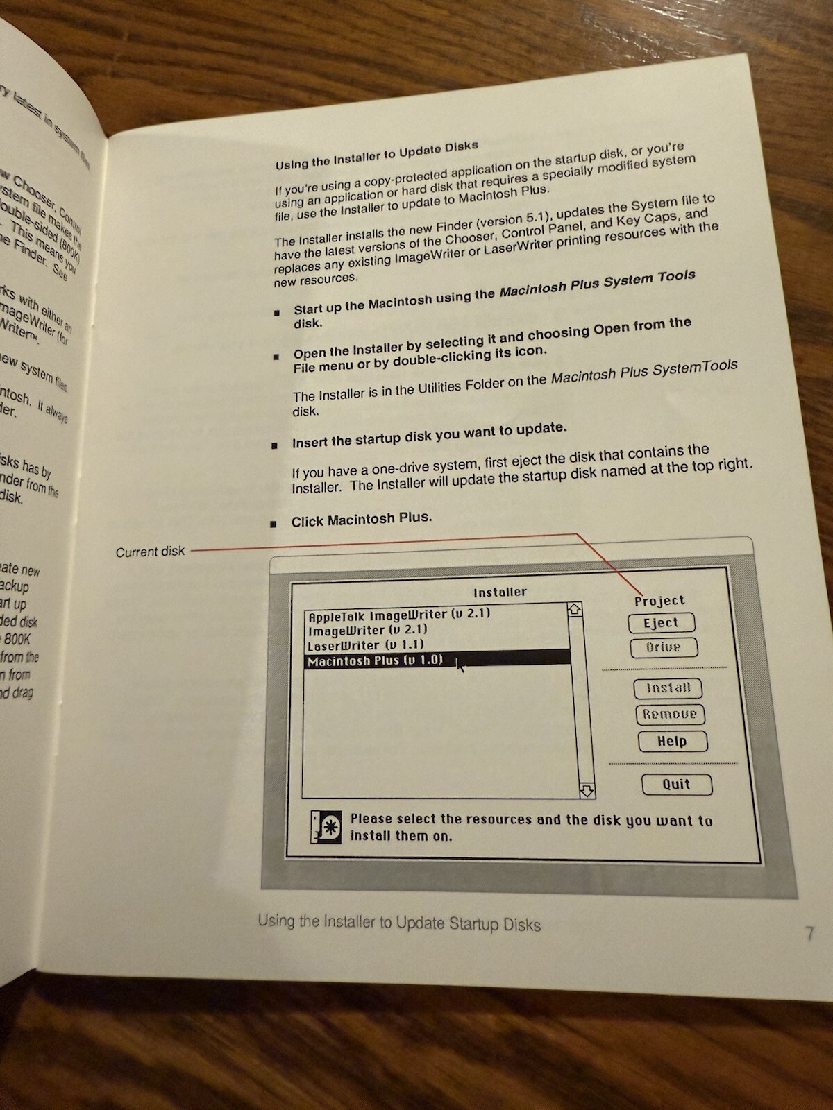 1986 Macintosh Plus Internal Disk Drive Upgrade MANUAL Mac 1986