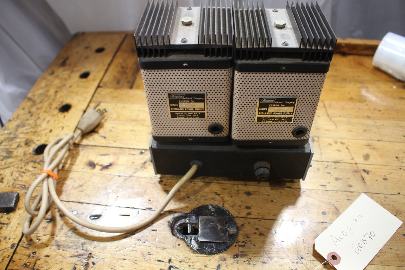 ACOPIAN Power Supply, 20B70, used,