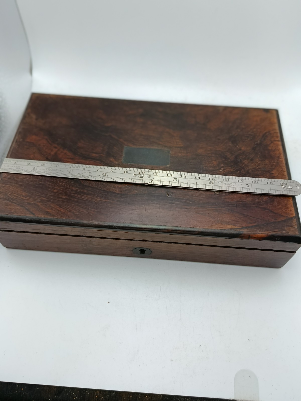 Victorian Rosewood Case Brass Engineering Drawing Tools Compasses Protractor etc