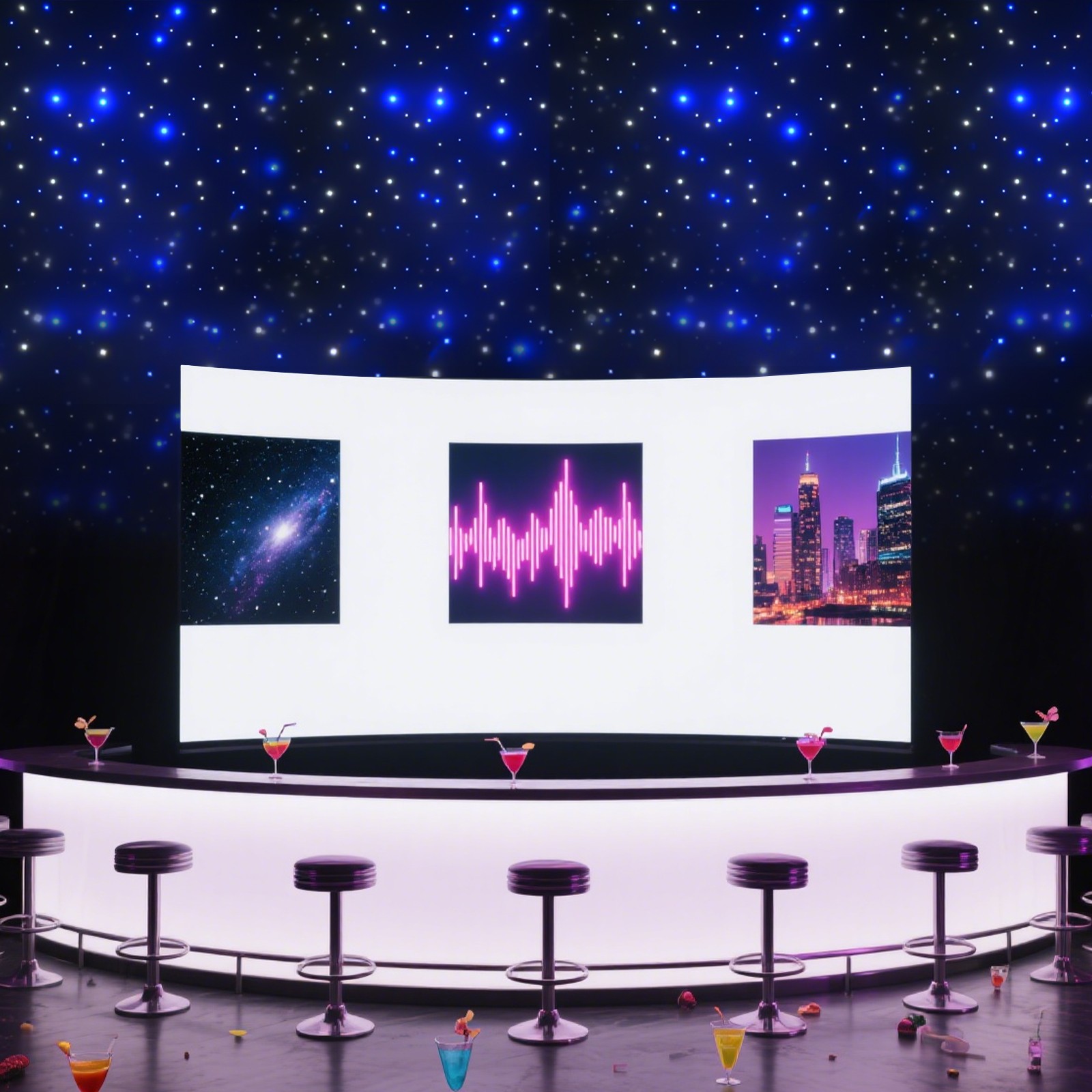 6*3m LED Star Curtain,Master-slave, DMX512 Control LED Stage Backdrop