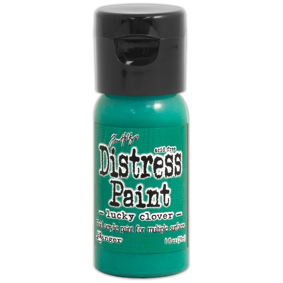Tim Holtz Distress Paint Flip Top 1oz-Lucky Clover