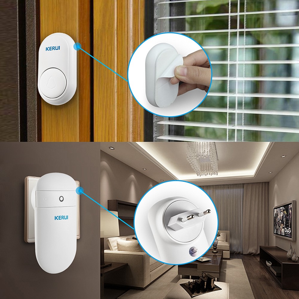 No Batteries Needed Wireless Security Doorbell 330Ft Coverage 52 Pleasant Chimes