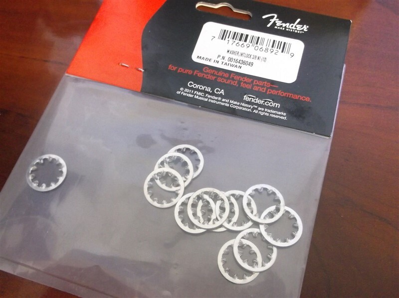 NEW Genuine Fender Potentiometer Lock Washers (12) - NICKEL, 001-6436-049