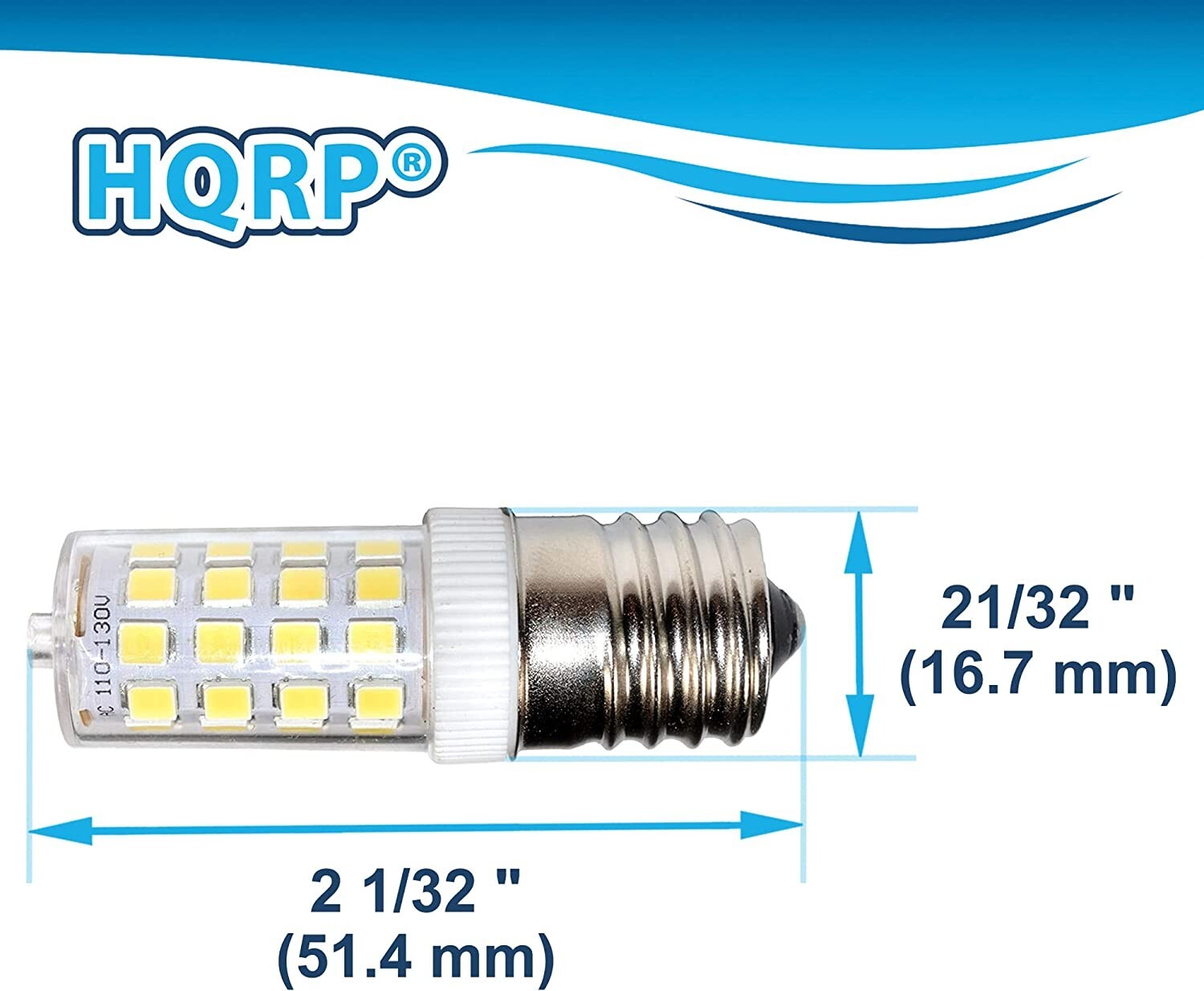 4-Pack 110V E17 Dimmable LED Light Bulb Cool White for GE WB36X10003 Replacement