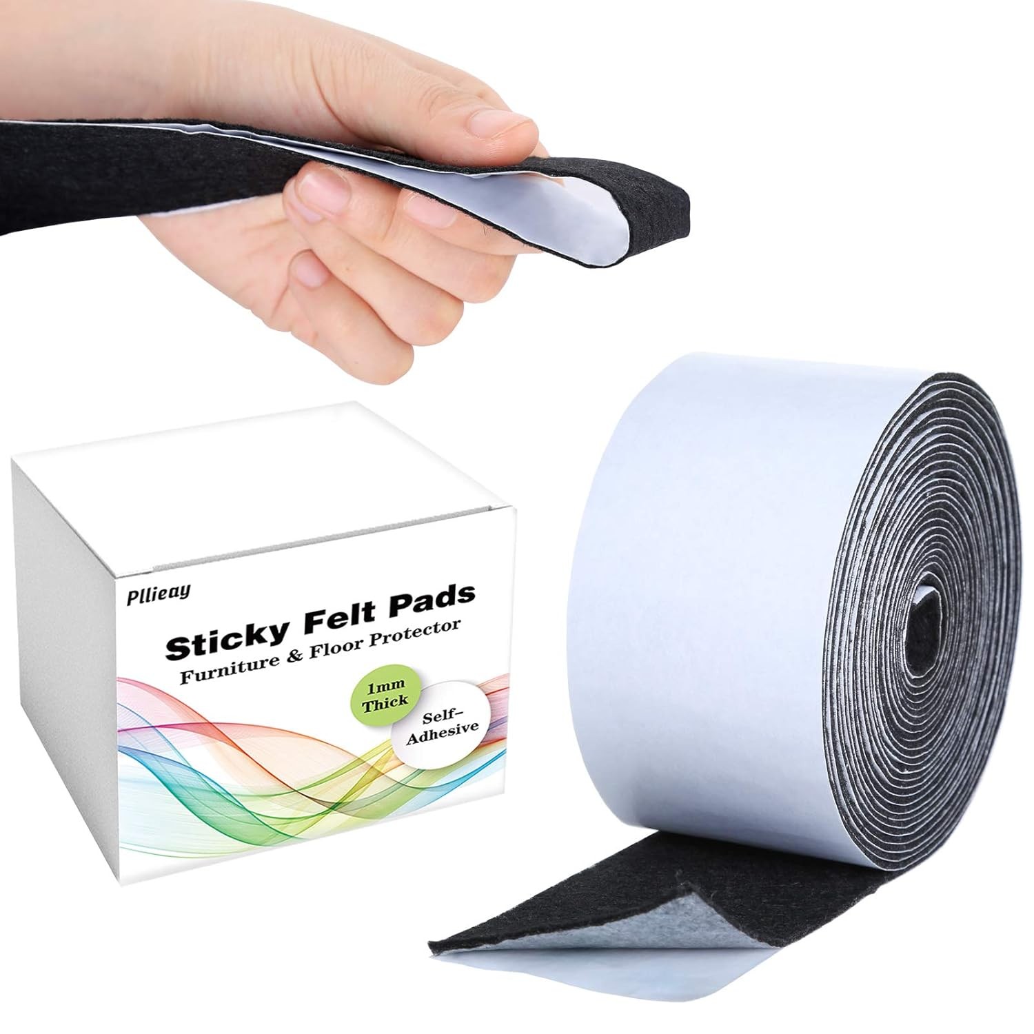 Felt Tape Self Adhesive Polyester Strip for Furniture Seal Door Insulation Car
