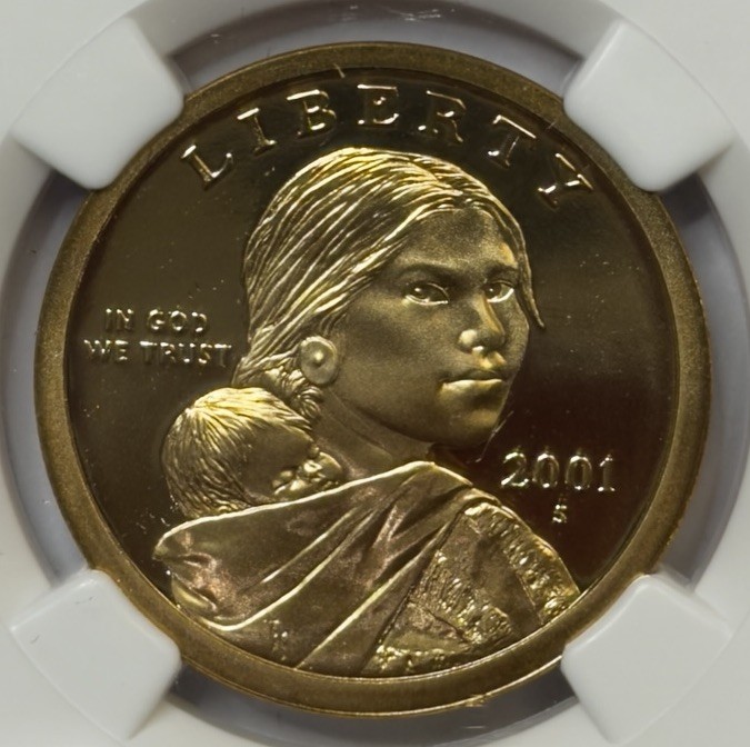 2001-S $1 Sacagawea Dollar Proof NGC PF70 Ultra Cameo ** BE0015