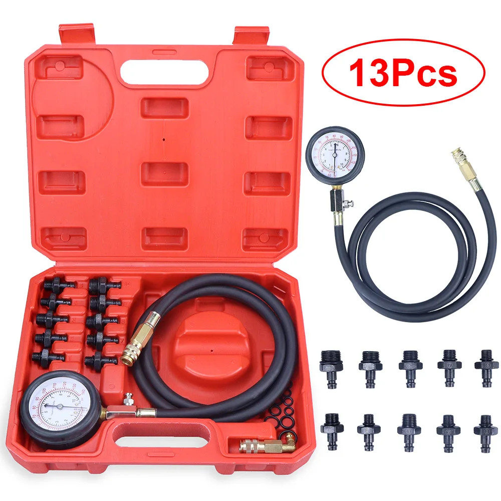 Oil Pressure Tester Kit 0-140psi Professional Oil Pressure Gauge Tool for Test