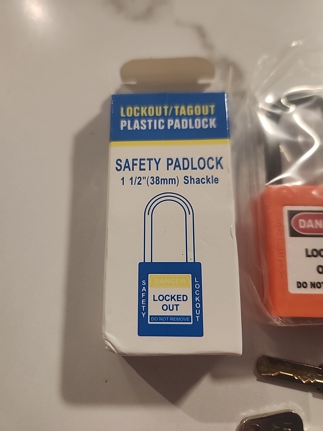 TWO-PACK 2X Lockout Tagout Safety Locks Padlock,1 Key Per Lock (2 Locks 2 Keys)