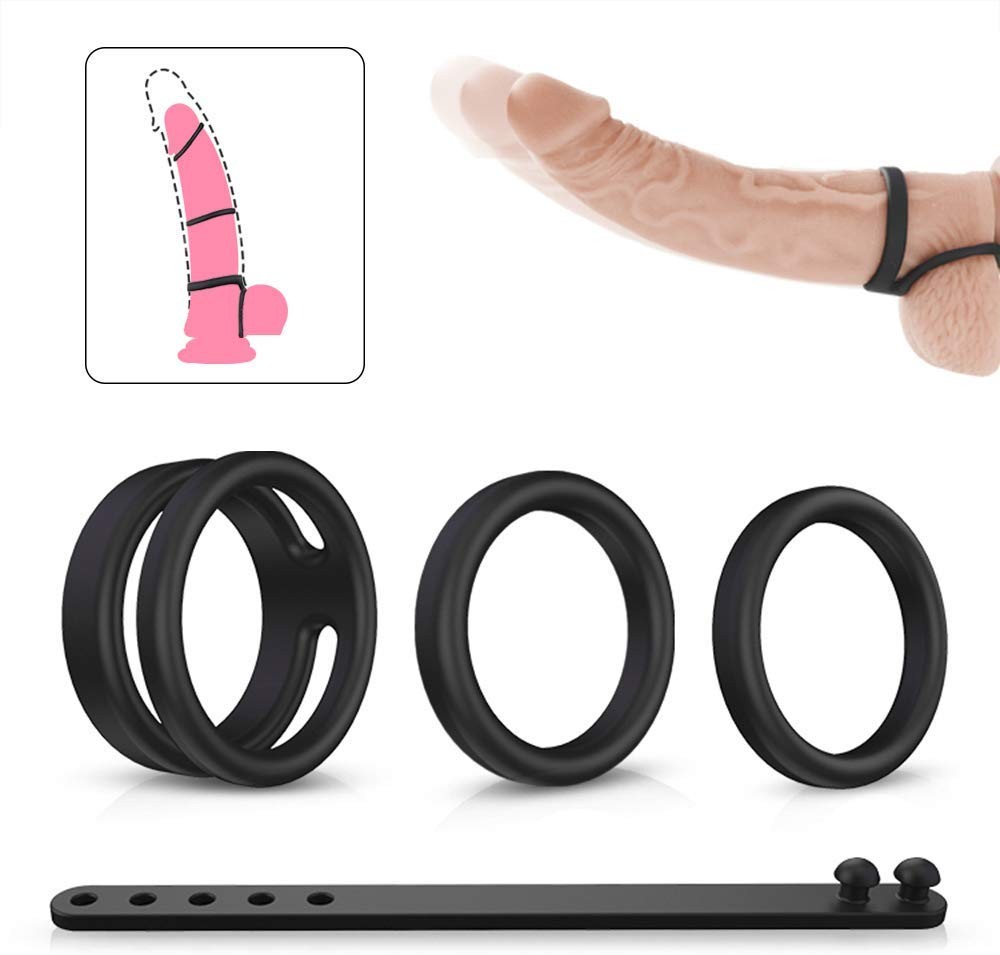 Anillo De Pene Para Hombres Juguete Sexual Para Parejas Ereccion Mas Fuerte 100%
