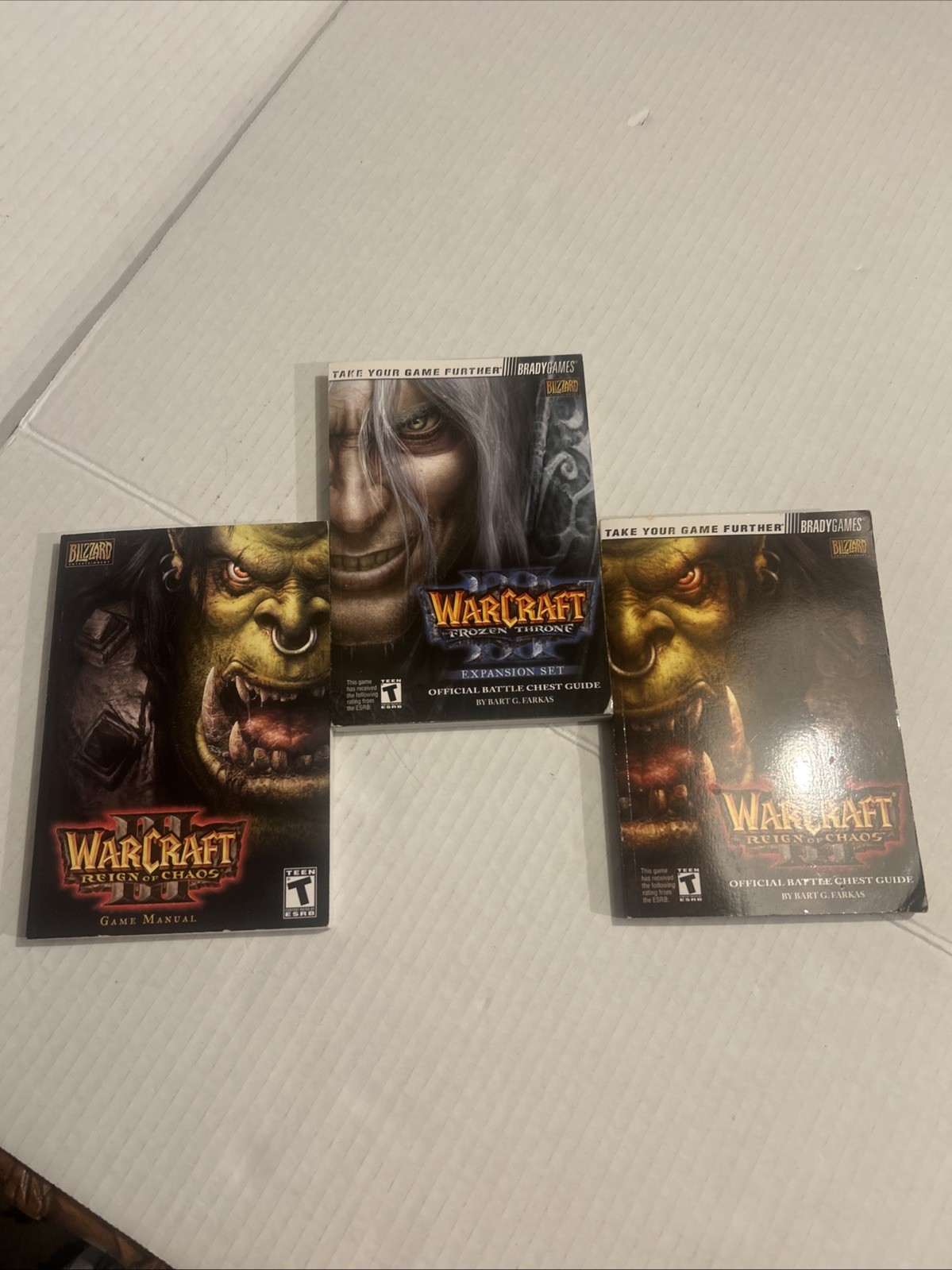 Blizzard Warcraft Reign Of Chaos Game Manual BUNDLE