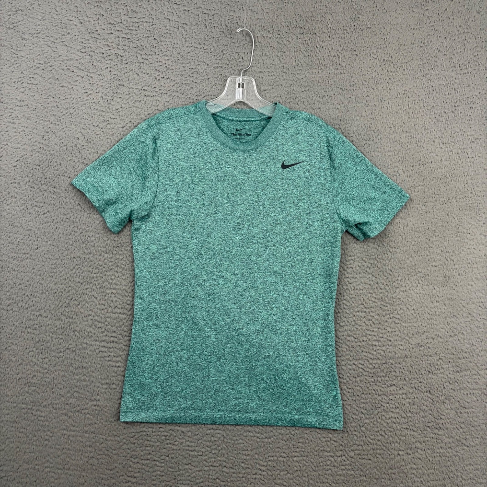 Nike Tee Shirt Mens Small Green Dri-FIT Activewear Workout Sports Gym Dad