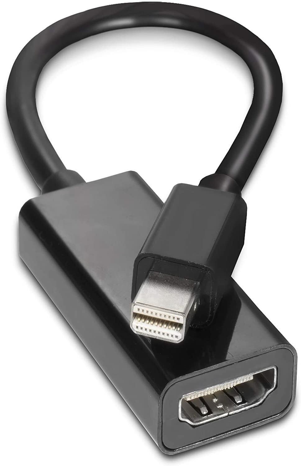 Black Thunderbolt Mini DisplayPort DP to HDMI - High Speed Cable Adapter 10 Pack