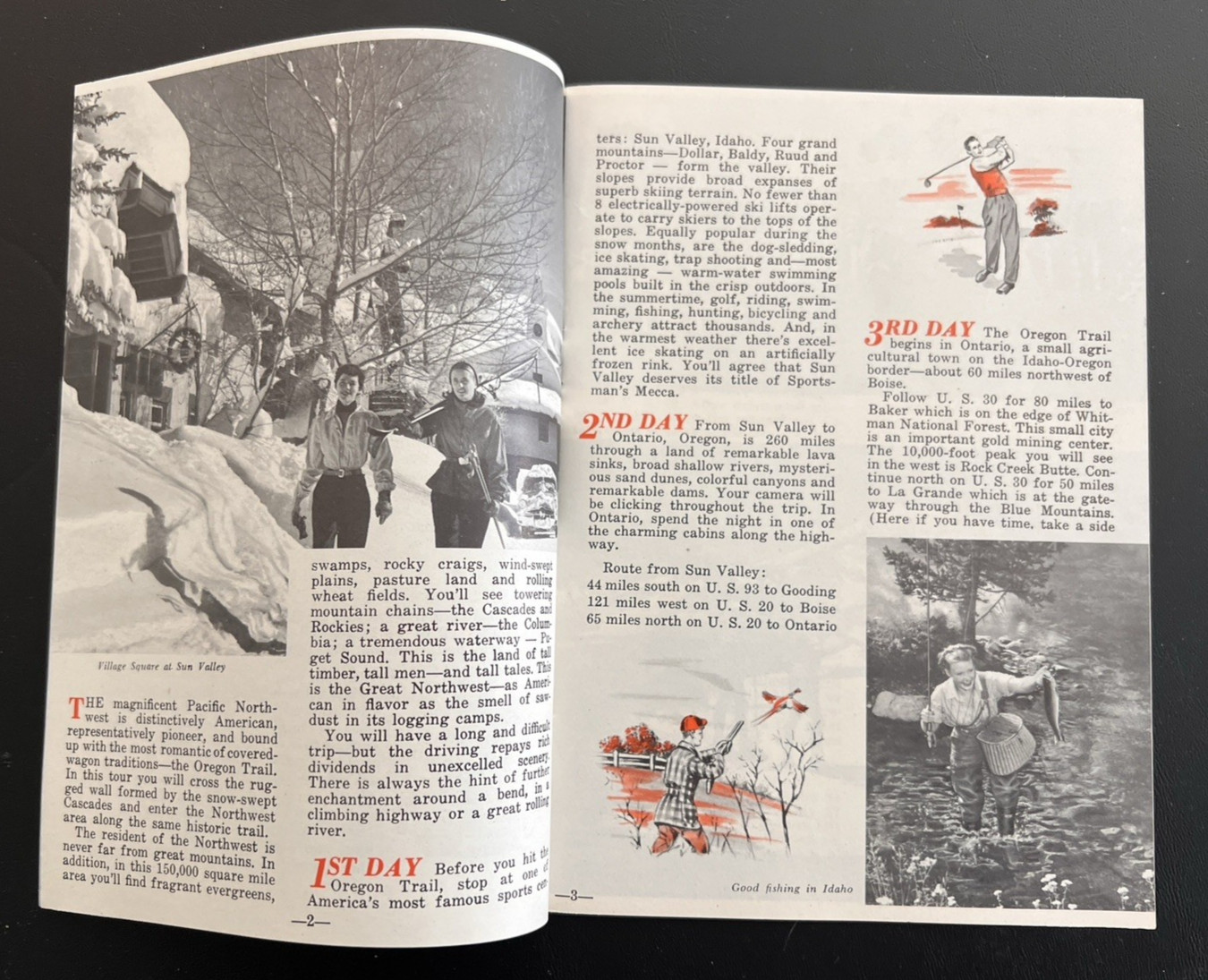 1953 Sightseeing w/Swayze's Vacationland America Pacific Northwest Tour Brochure