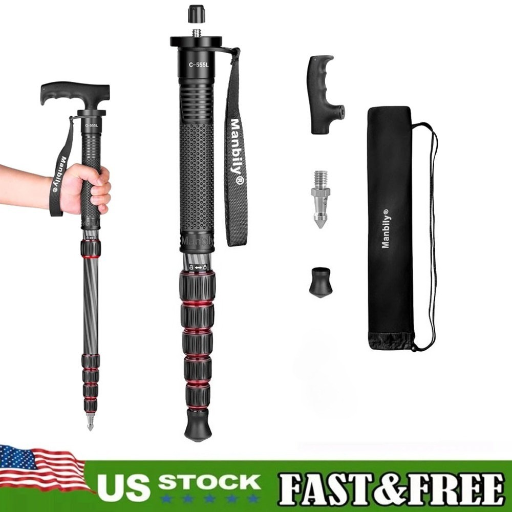 NEW Manbily Portable Monopod Lightweight Portable Monopod 6-Section Camera Stand