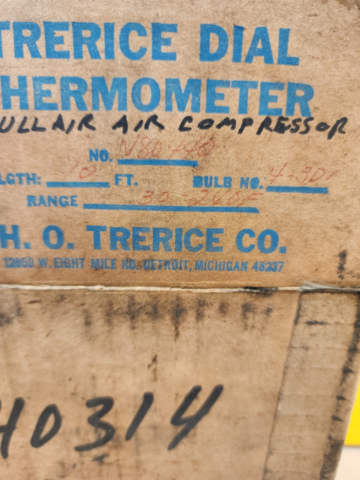 NEW Trerice N80440 Dial Thermometer 30-240F Range