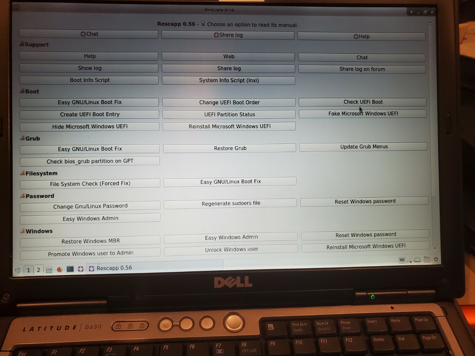 Rescatux 0.73 Bootable Rescue Windows/Linux OS 4G USB Stick