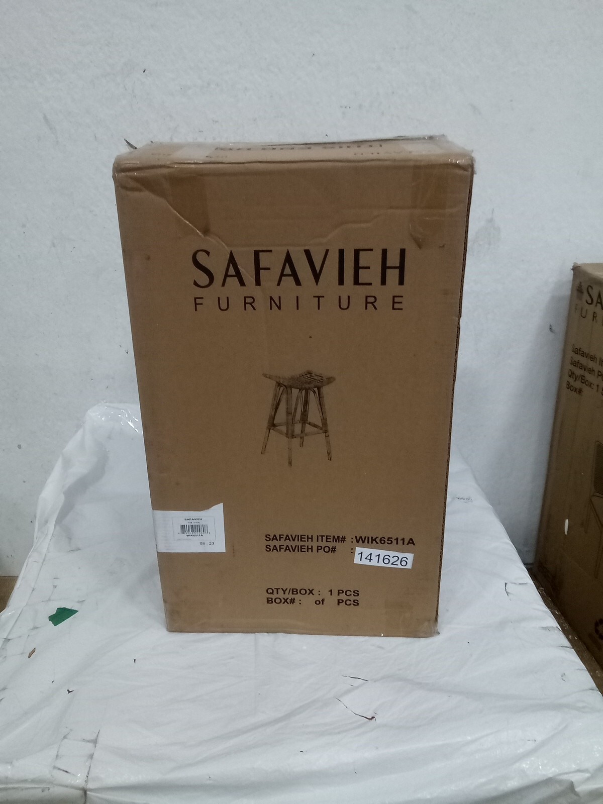 Safavieh Leda Rattan Bar Stool, Reduced Price 2172724846 WIK6511A