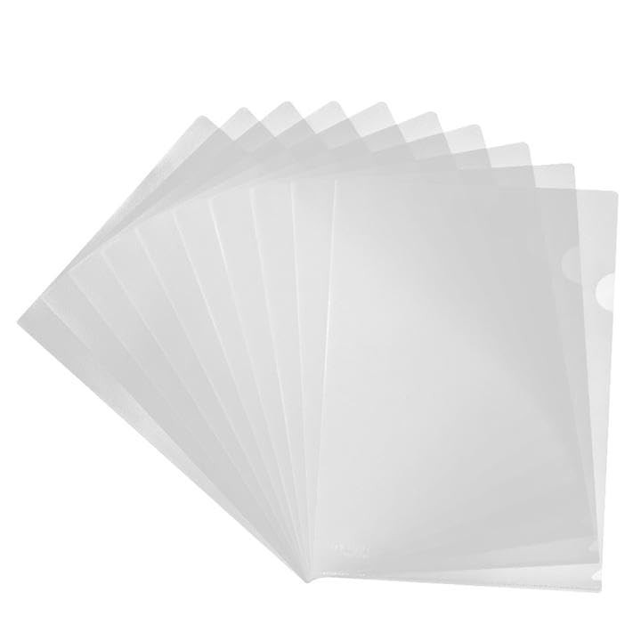 YIRUZWRD 20 Pack Document Clear Plastic Folder Copy 12.2"*8.7", Transparent