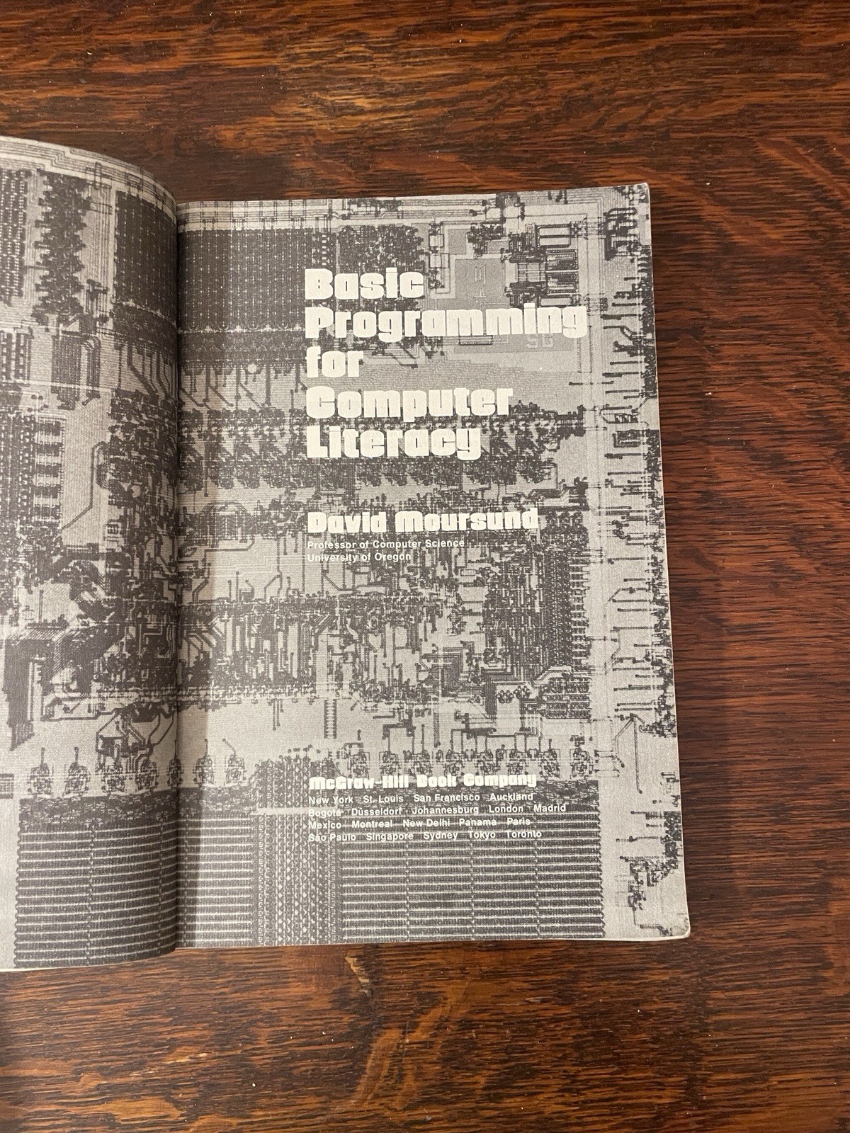 Vintage 1978 Basic Programming For Computer Literacy Paperback Book