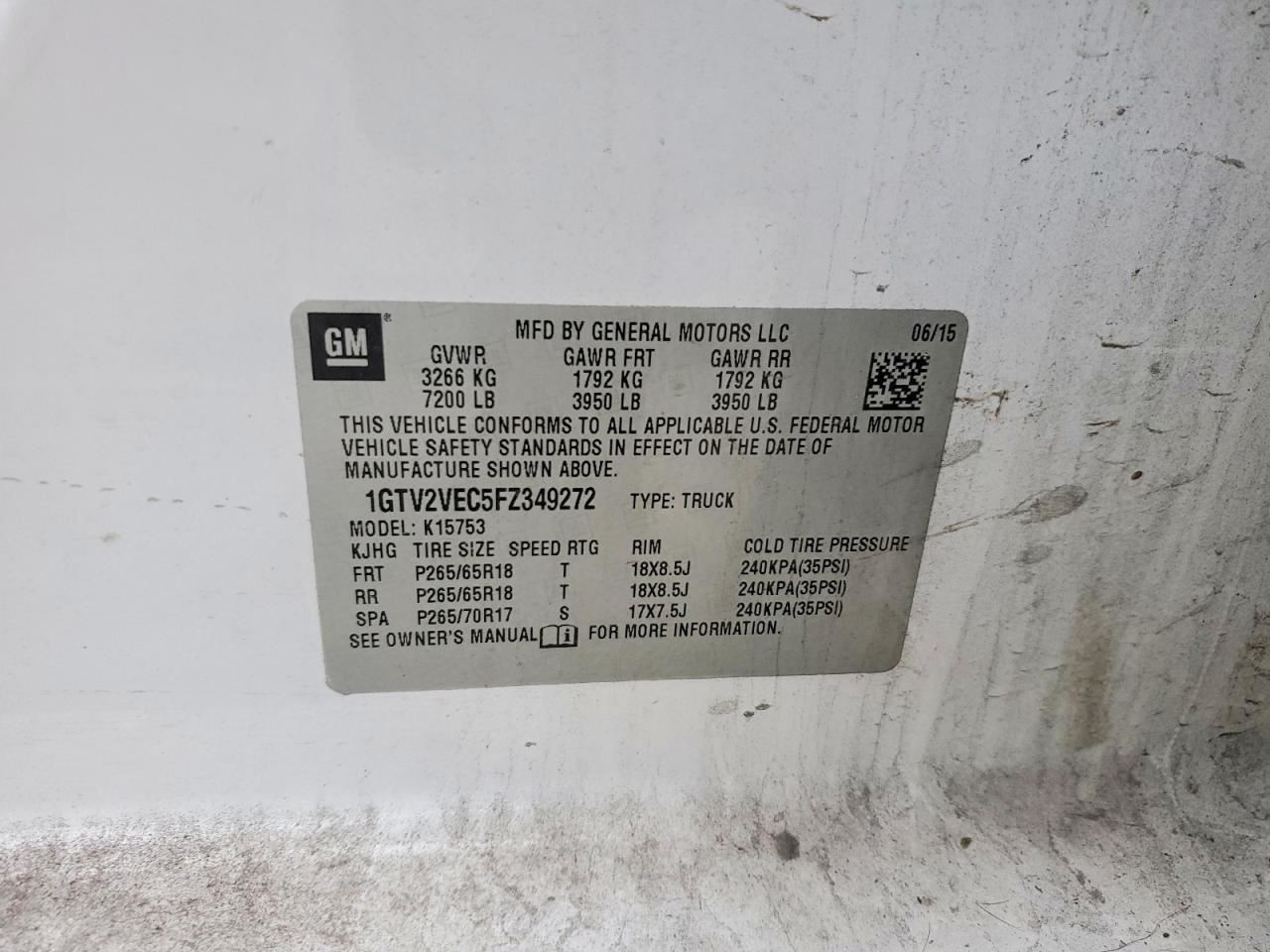 SIERRA150 2015 Glove Box 4976354
