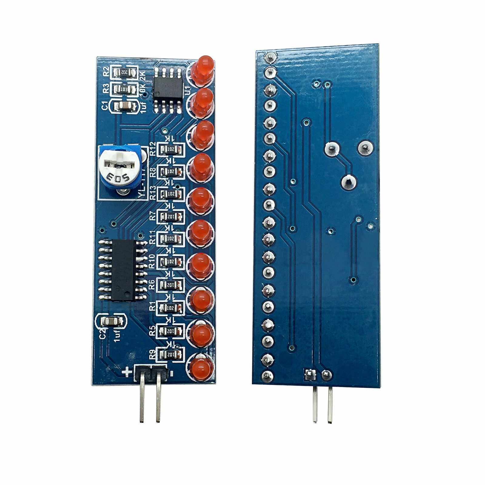 NE555+CD4017 Chaser Water Flowing Light LED Module DIY Soldering Practice Module