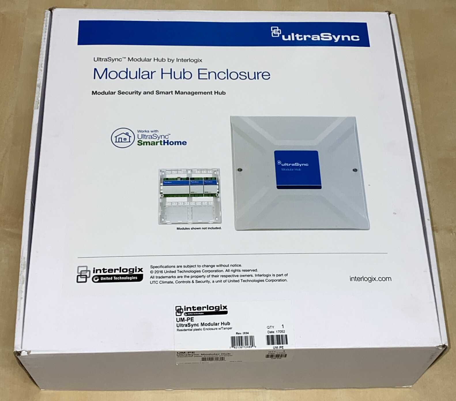 Interlogix UM-PE UltraSync Modular Hub Plastic Enclosure 782136724899