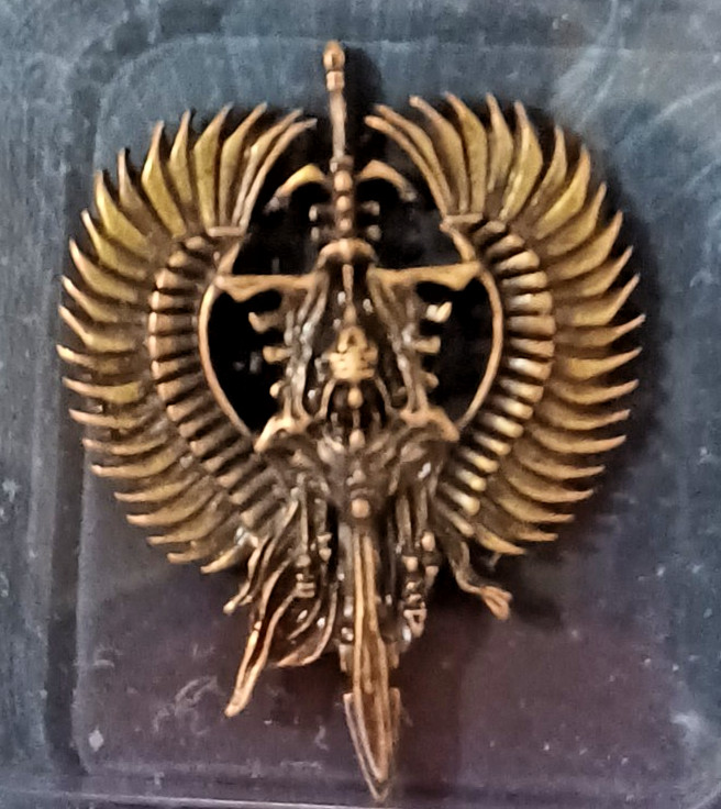 Aeldari Craftworld Artifact Pin Badge-NIB-OOP-Eldar-Golden-Koyo-Warhammer 40k