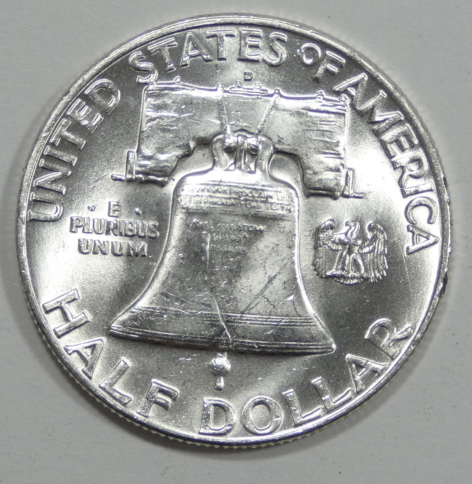 1952-D Franklin Half Dollar Nice BRILLIANT UNCIRCULATED Silver 50c