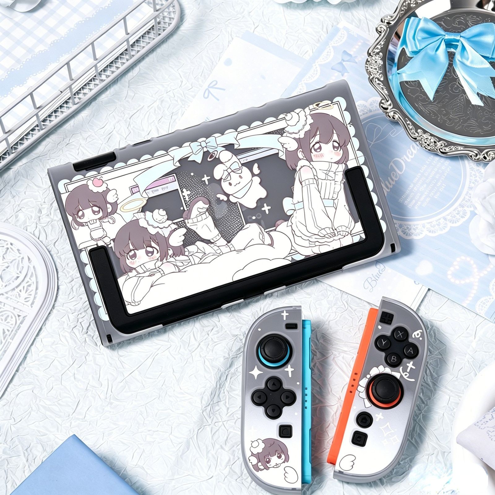 Protective Case for Nintendo Switch 2-2025 Hard Shell Slim Cover Cartoon Girl