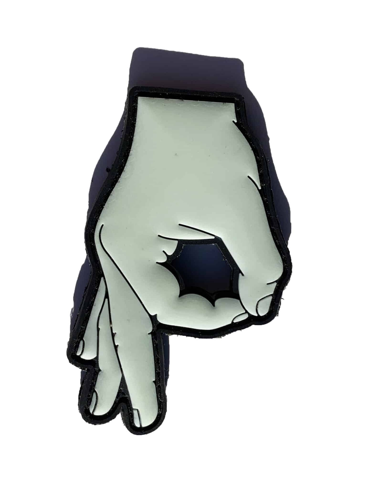 Gotcha! Circle Game PVC glow in the dark Patch –Hook and Loop