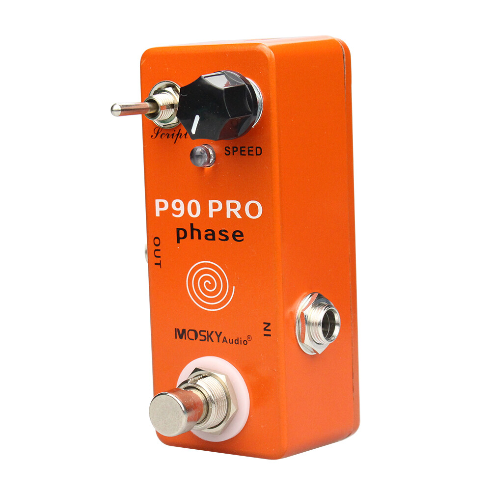 Mosky P90 PRO Phaser Guitar Pedal Phase 90 Vintage Script Mode True Bypass, US
