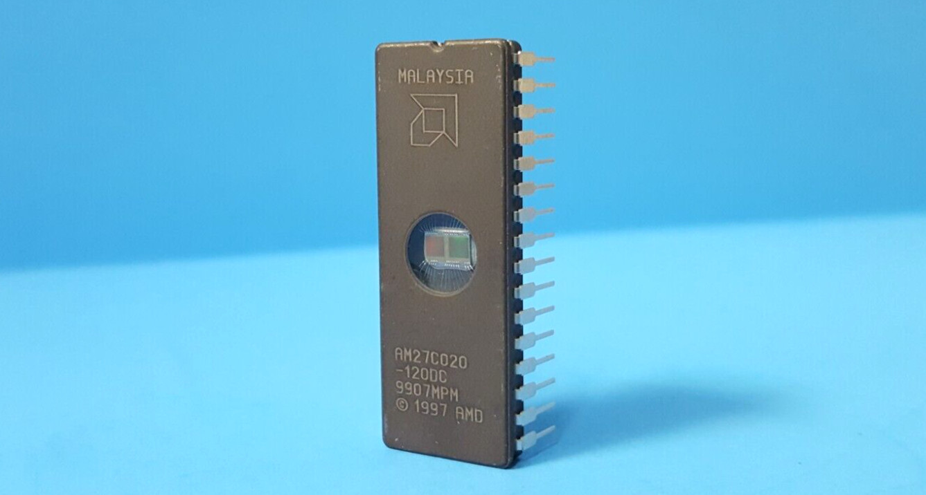 (2 Pieces) IC, AM27C020-120DC, AMD, CDIP32