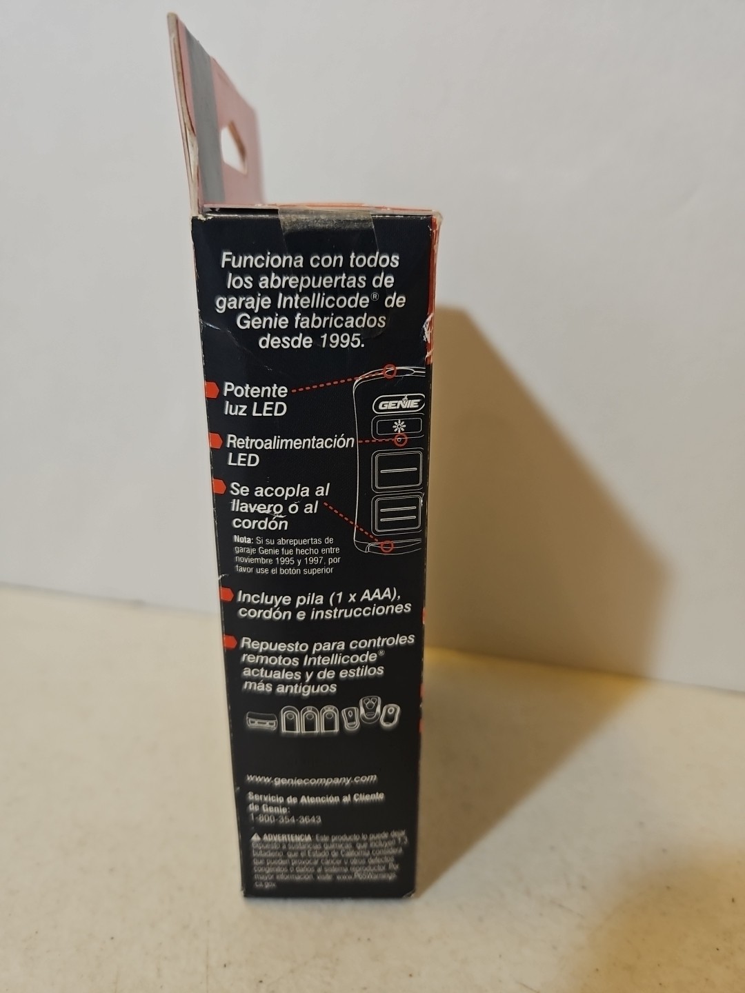 Genie Illuminator 2 Button Remote Model GL2T-R - Part No 39646R