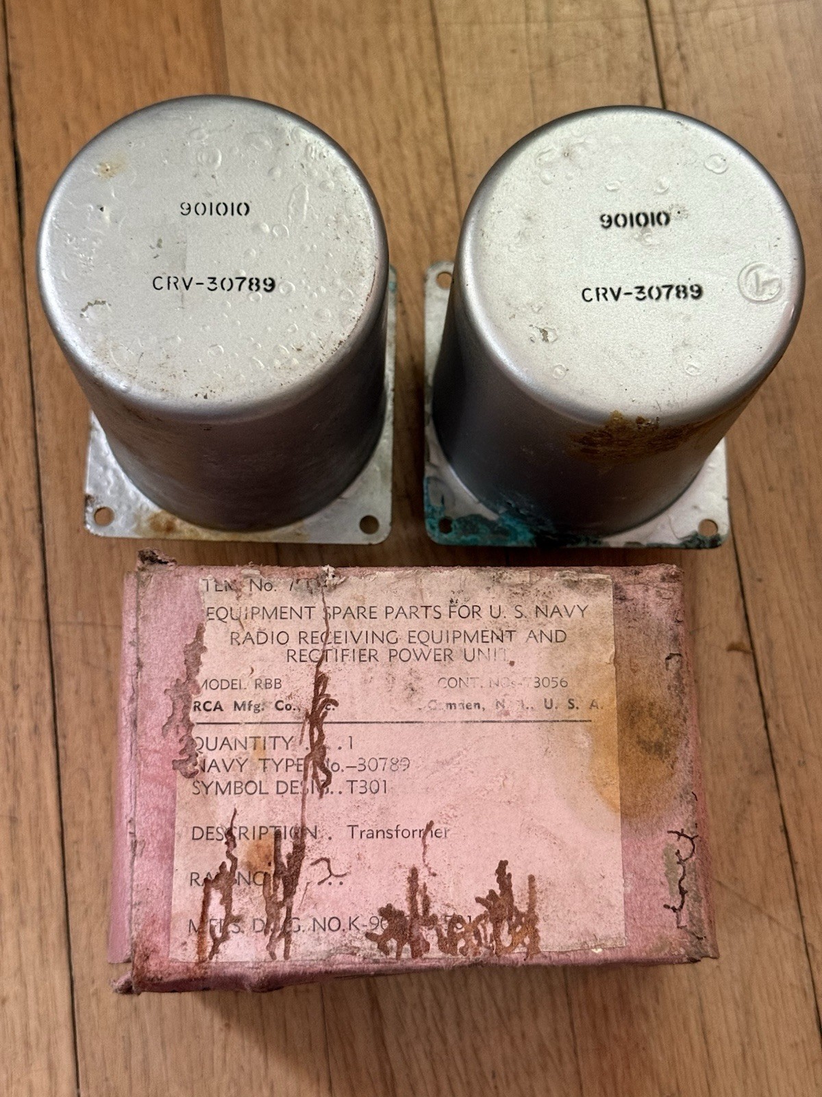 Pair Rare RCA CRV-30789 / Type 901010 Audio Transformer For Tube Amplifier Etc