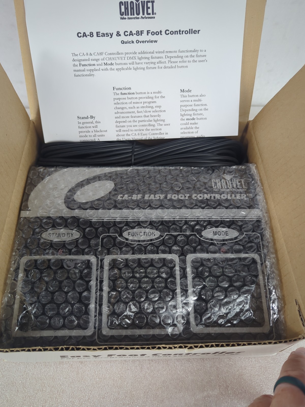 Chauvet CA-8F Easy Foot Controller For Preprogrammed Light Shows