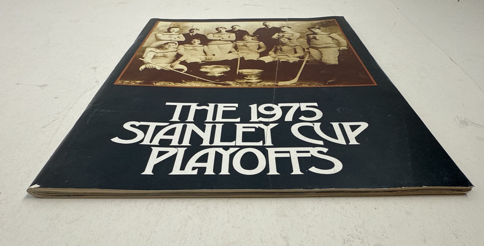 1975 Stanley Cup Playoffs Pittsburgh Penguins Program Gary Inness Autograph