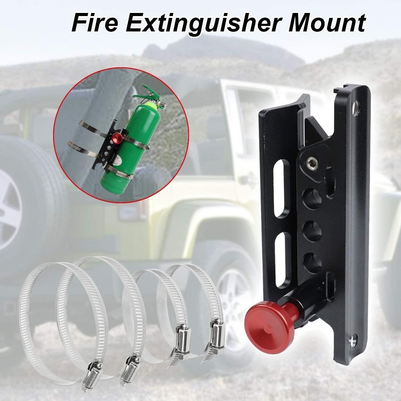 For Jeep JK UTV Car Roll Bar Fire Extinguisher Holder Mount Bracket Adjustable#