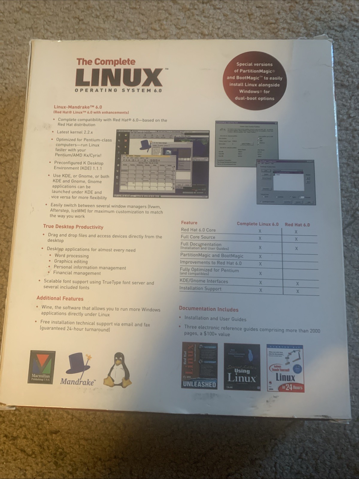 Complete Linux Operating System 6.0 – Linux Mandrake Red Hat Edition CIB