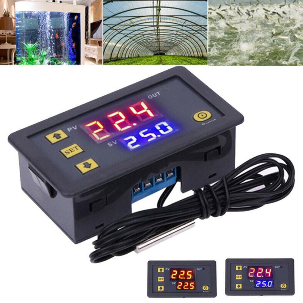 2X 12V 20A Digital Temperature Controller Switch Probe Thermostat Control W3230