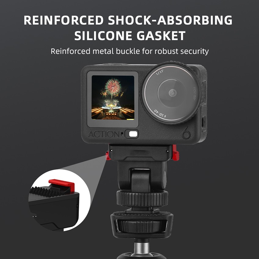 For DJI OSMO ACTION6/NANO Gimbal Quick-Release Base Cold Shoe Extension Adapters