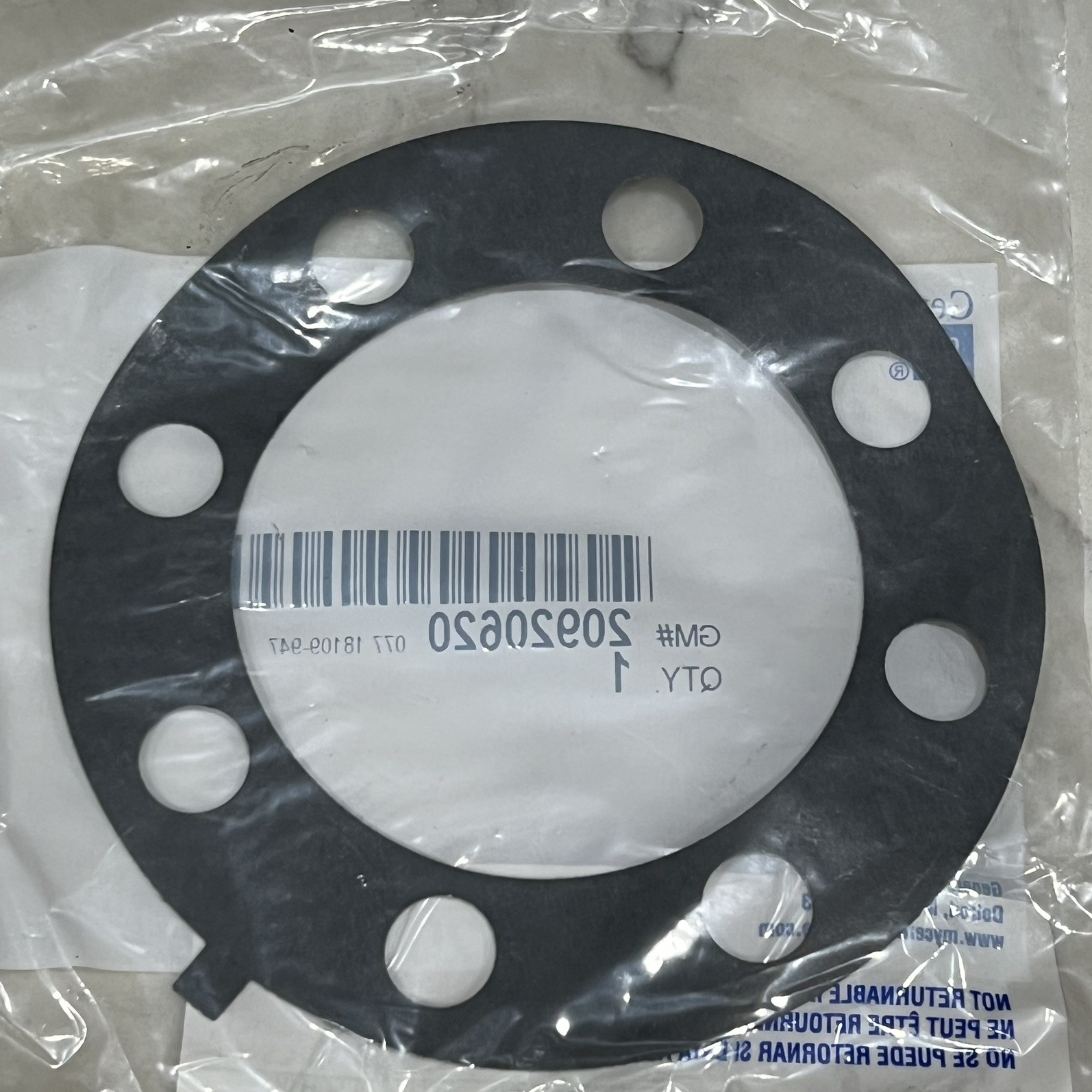 20920620 Genuine OEM GM Axle Shaft Housing Gasket